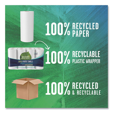Seventh Generation® 100% Recycled Paper Kitchen Towel Rolls, 2-ply, 11 X 5.4 Sheets, 156 Sheets-rl, 8 Rl-pk freeshipping - TVN Wholesale